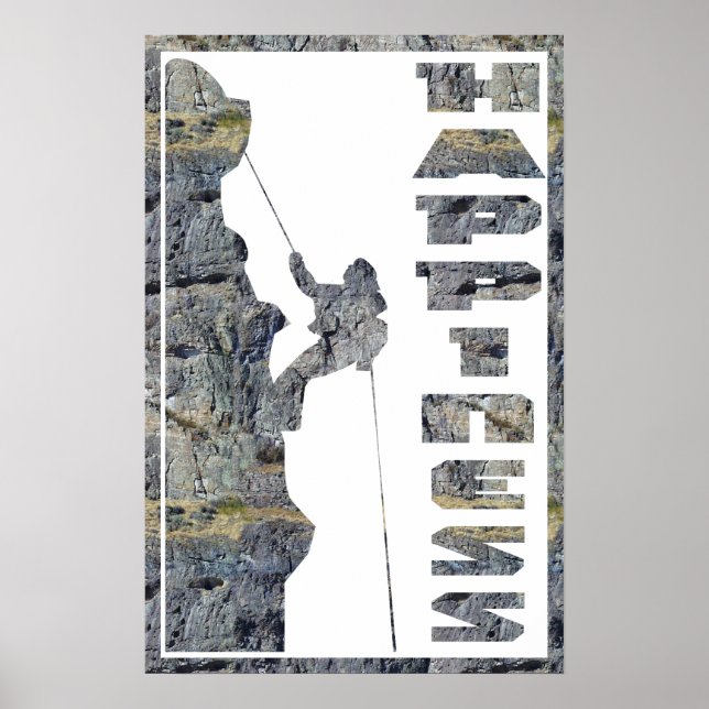 Poster Felicidade: Escalada de Rock (Frente)