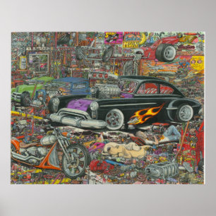 Póster Felicidade não organizada