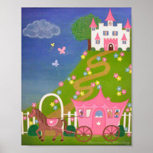 Poster Felicidade Para Sempre - Castelo de Princesa 8x10 