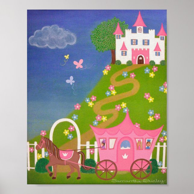 Poster Felicidade Para Sempre - Castelo de Princesa 8x10  (Frente)