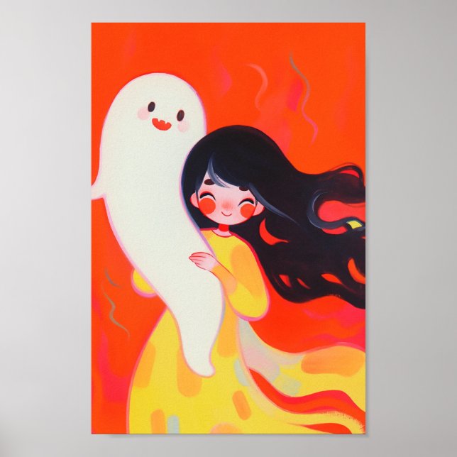 Poster Felicidade Pequeno Fantasma (Frente)