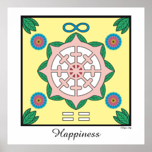 Poster Felicidade/Ser Feliz