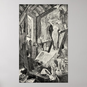 Póster Felicien Rops - Jogo