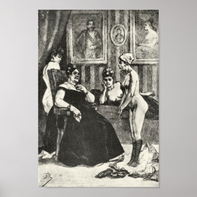 Poster Felicien Rops - O exame (Frente)