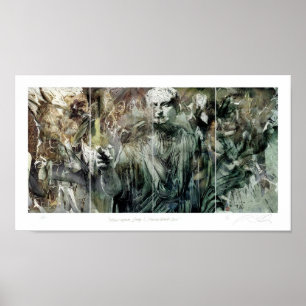 Poster Felicior Augustus/ò palco/série romana do retrat