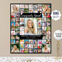 Felicita a Cor Personalizada da Colagem de Fotogra