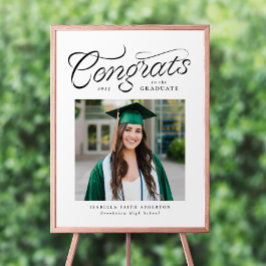 Poster Felicita a festa de formatura de fotos da tendênci