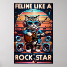 Feline como uma estrela de rock