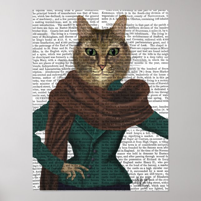 Poster Feline Fashionista (Frente)