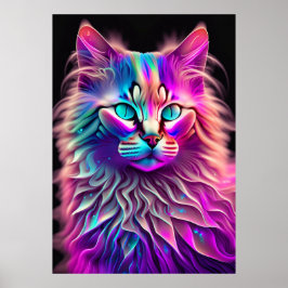 Poster Feline Fractal Beauty 250