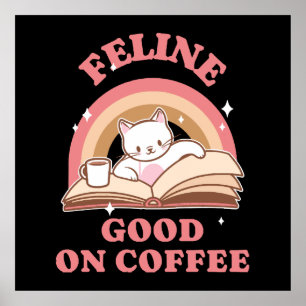 Poster Feline Good no Café