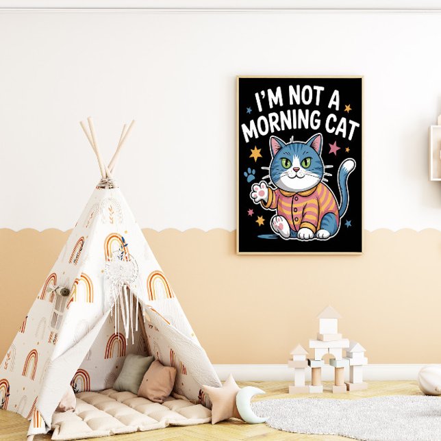 Poster Felino da Manhã Relutante (Criador carregado)