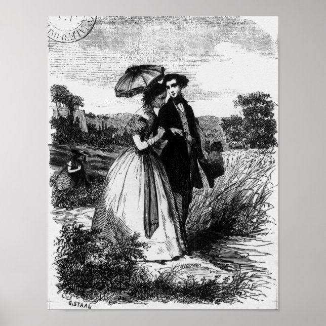 Poster Felix de Vandenesse e Madame de Mortsauf (Frente)