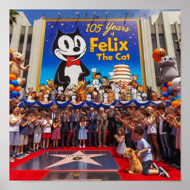 Poster Felix The Cat 105 Anos (Frente)