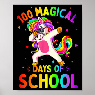 Poster Feliz 100º Dia 100 Dias Mágicos De Meninas Escolar