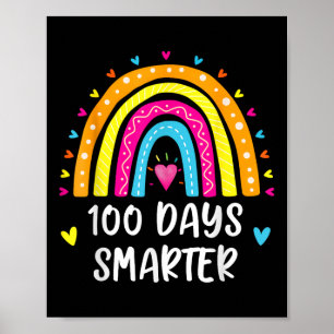 Poster Feliz 100º Dia De Estudante Escolar 100 Dias Mais