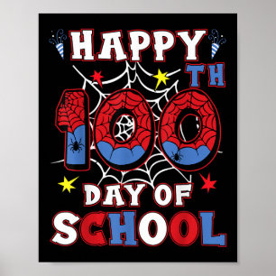 Poster Feliz 100º Dia de Meninos Escolares Meninas Crianç