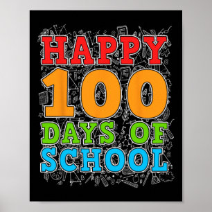 Poster Feliz 100º Dia De Professores Estudantes 100