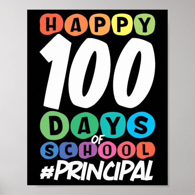 Poster Feliz 100 Dias De Diretor Escolar (Frente)