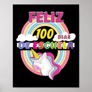 Poster Feliz 100 Dias De Escola 100 Dias De Escola