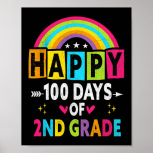 Poster Feliz 100 Dias De Professores Do segundo