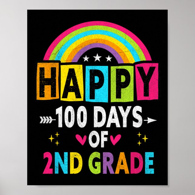 Poster Feliz 100 Dias De Professores Do segundo (Frente)