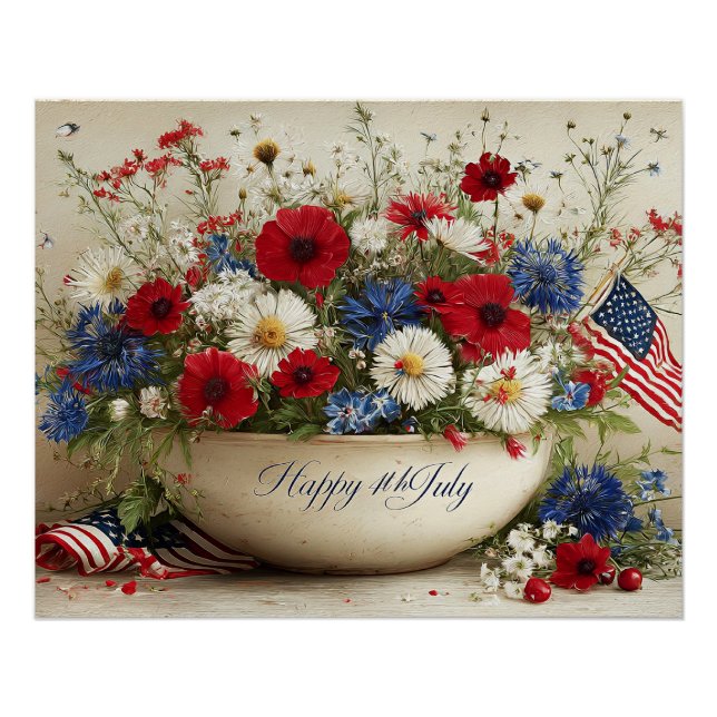 Póster Feliz 4 de julho (Frente)