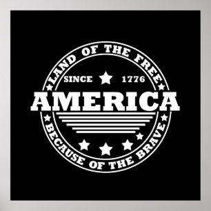 Poster Feliz 4 de julho