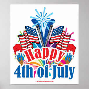 Poster Feliz 4o julho