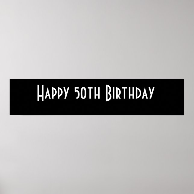 Poster Feliz 50º aniversário (Frente)