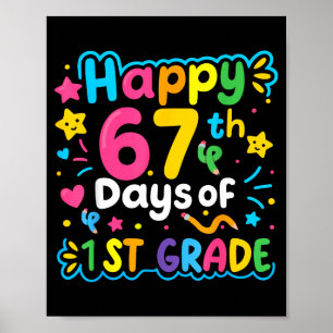 Poster Feliz 67º Dia Do Meme Da Escola Da 1ª Série 67 Cri