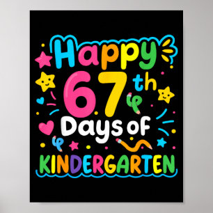 Poster Feliz 67º Dia Do Meme Da Escola De Jardim De Infân