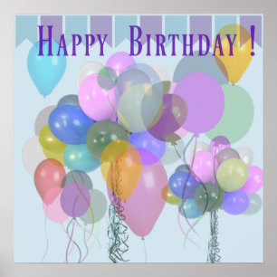 Poster Feliz aniversário