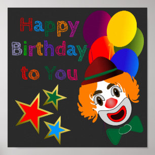 Poster Feliz aniversário