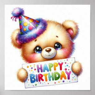 Poster Feliz aniversário