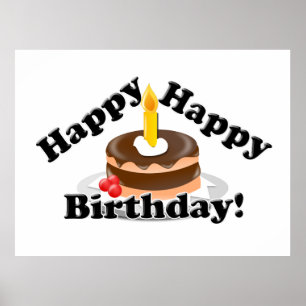 Poster Feliz aniversário!