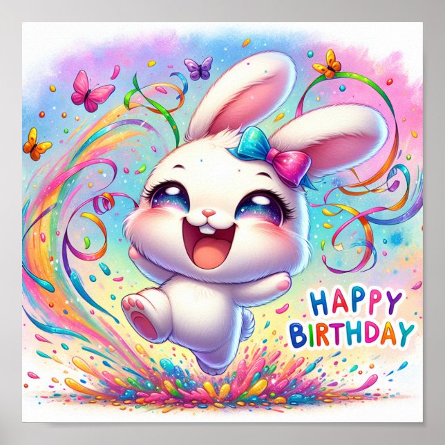 Poster Feliz aniversário (Frente)
