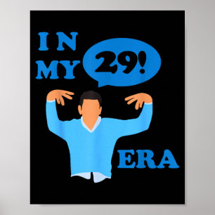 Poster Feliz Aniversário 29º Vinte E Nove Nova Garota No