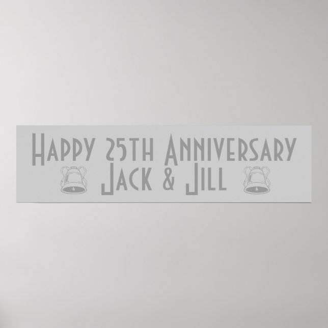 Póster Feliz aniversário de 25 (Frente)