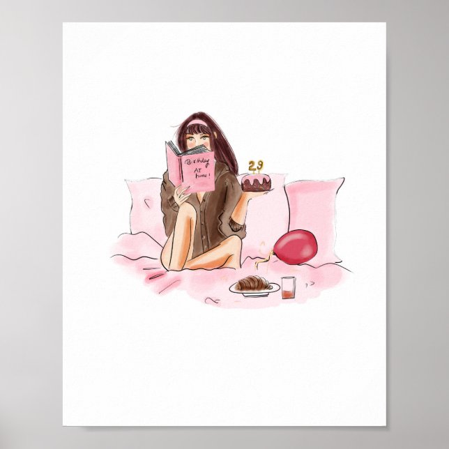 Poster Feliz aniversário de 29 anos  (Frente)