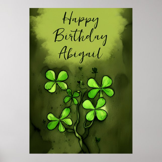Poster Feliz Aniversário do Caos Símico Personalizado (Frente)