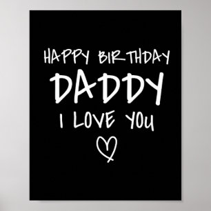 Poster Feliz Aniversário Papai Eu Te Amo Pai Aniversário