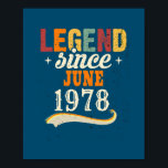 Poster Feliz Aniversário para Ele Seu Espetacular desde j<br><div class="desc">Feliz Aniversário para Ele Seu Incrível desde junho de 1978 Presente. Presente perfeito para seu pai, mãe, pai, homens, mulheres, amigos e familiares no Dia de Ação de Graças, Dia de Natal, Dia de as mães, Dia de os pais, 4 de julho de 1776 Dia Independente, Dia dos Veteranos, Dia...</div>