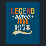 Poster Feliz Aniversário para Ele Seu Espetacular desde j<br><div class="desc">Feliz Aniversário para Ele Seu Incrível desde junho de 1978 Presente. Presente perfeito para seu pai, mãe, pai, homens, mulheres, amigos e familiares no Dia de Ação de Graças, Dia de Natal, Dia de as mães, Dia de os pais, 4 de julho de 1776 Dia Independente, Dia dos Veteranos, Dia...</div>