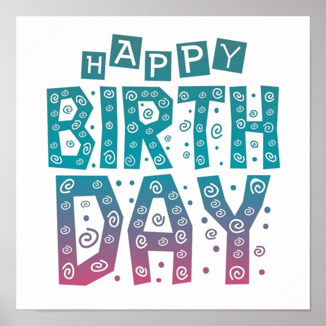 Poster feliz aniversário para todos (Frente)