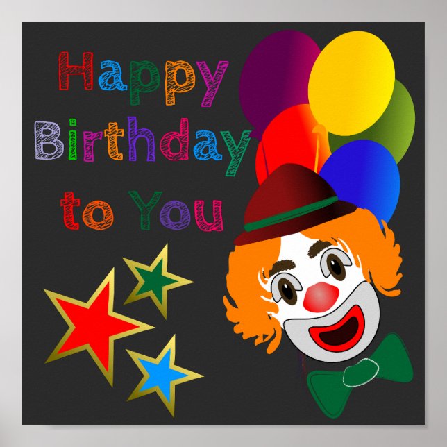 Poster Feliz Aniversário Para Você (Frente)