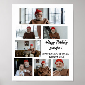 Poster Feliz aniversário, vovô! Você é o melhor