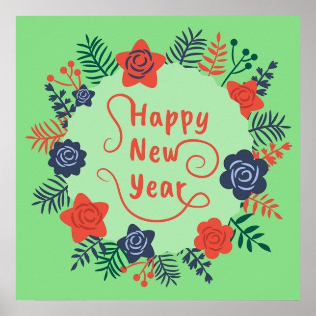 POSTER feliz ano novo (Frente)