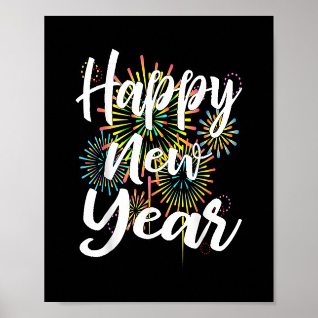 Poster Feliz ano novo 2023 Gift Fireworks.p (Frente)