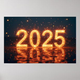 Poster Feliz ano novo 2025
